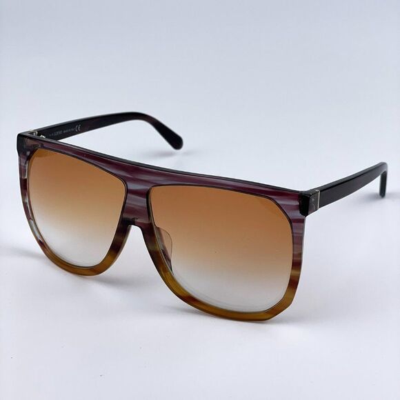 NEW Loewe LW4001F FILIPA 83V Purple Stripe Multicolour Shield Women Sunglasses